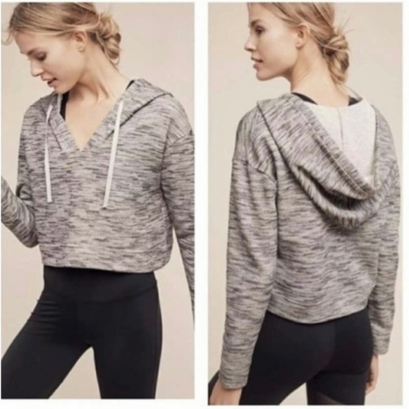 Saturday Sunday Anthropologie Cropped Hoodie. - Picture 4 of 10